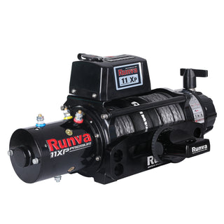 RUNVA WINCH 11XP PREMIUM 12V WITH SYNTHETIC ROPE