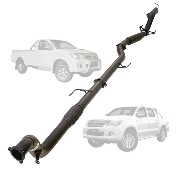 Toyota Hilux KUN16 / KUN26 3.0L 1KD-FTV MY05-15 3 Inch Turbo Back Exhaust - SpeedUpPerformance
