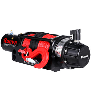 RUNVA WINCH 13XP PREMIUM 12V WITH SYNTHETIC ROPE