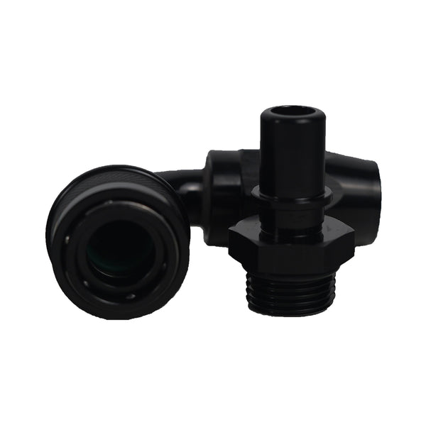 -10AN Push-Lock Quick Release Fitting - 90 Degree - SpeedUpPerformance