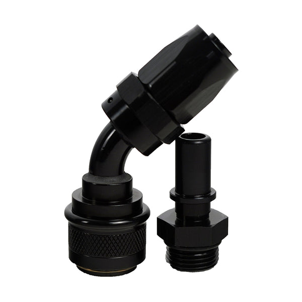 -8AN Push-Lock Quick Release Fitting - 45 Degree - SpeedUpPerformance