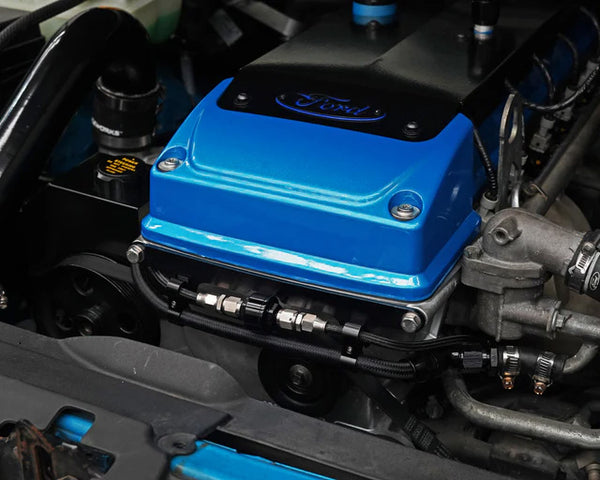 Demon Pro RS Oil Feed and Coolant Line Bracket - Ford Falcon Barra BA BF FG FG-X and Territory - SpeedUpPerformance