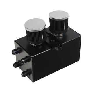 3.7L Universal Baffled Catch Can with Battery Tie Down Mount - SpeedUpPerformance