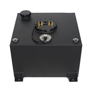 40 Litre Baffled Fuel Cell with Twin Pump Fuel Hanger - Black - SPEEDUPPERFORMANCE