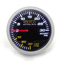 GFB Boost Pressure Gauge - Vacuum/Boost / inHg/PSI - Go Fast Bits - SpeedUpPerformance