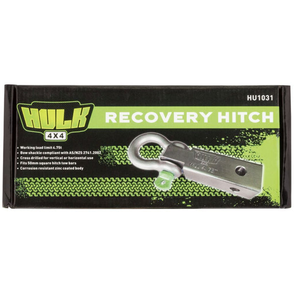 Recovery Hitch With Bow Shackle - 4.75 Tonne