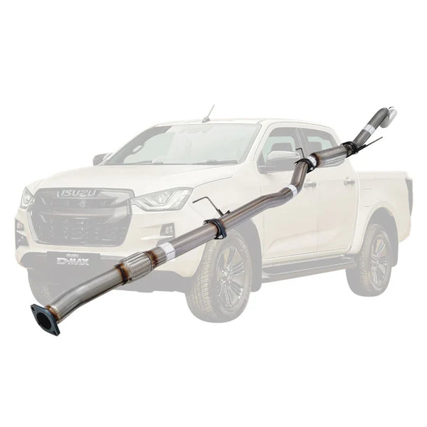 Isuzu D-MAX 2020-Onwards 3.0L 4JJ3-TCX 3 Inch DPF Back Exhaust - SpeedUpPerformance