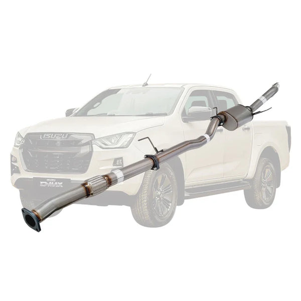 Isuzu D-MAX 2020-Onwards 3.0L 4JJ3-TCX 3 Inch DPF Back Exhaust - SpeedUpPerformance