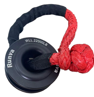 RUNVA Winch Recovery Ring and Soft Shackle Combo - WLL.22,000LB