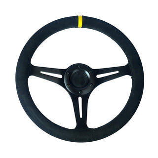 330mm Steering Wheel "The Track Hack" - Suede - SpeedUpPerformance