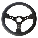 350mm Steering Wheel "The Drifter" - 80mm Deep Dish - Leather - SpeedUpPerformance