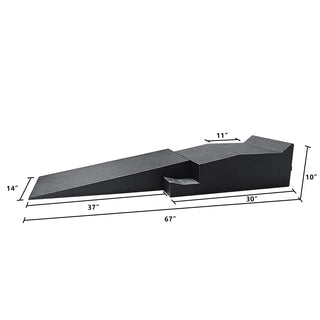 Speed Up Performance 2-Piece Vehicle Ramps – Low Profile Car Service Ramps (Pair) - SPEEDUPPERFORMANCE
