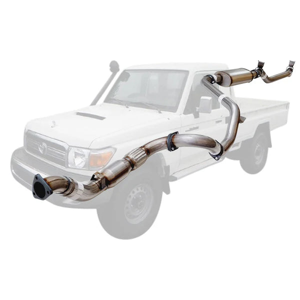 Toyota Landcruiser 79 Series VDJ79R V8 2007 - 10/2016 S Cab Ute 3 Inch Turbo Back Exhaust - SpeedUpPerformance
