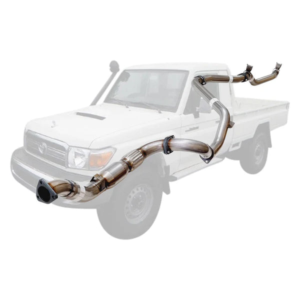 Toyota Landcruiser 79 Series VDJ79R V8 2007 - 10/2016 S Cab Ute 3 Inch Turbo Back Exhaust - SpeedUpPerformance