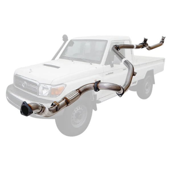 Toyota Landcruiser 79 Series VDJ79R V8 2007 - 10/2016 S Cab Ute 3 Inch Turbo Back Exhaust - SpeedUpPerformance