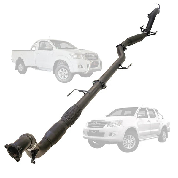 Toyota Hilux KUN16 / KUN26 3.0L 1KD-FTV MY05-15 3 Inch Turbo Back Exhaust - SpeedUpPerformance