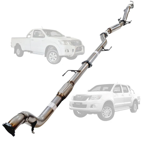 Toyota Hilux KUN16 / KUN26 3.0L 1KD-FTV MY05-15 3 Inch Turbo Back Exhaust - SpeedUpPerformance