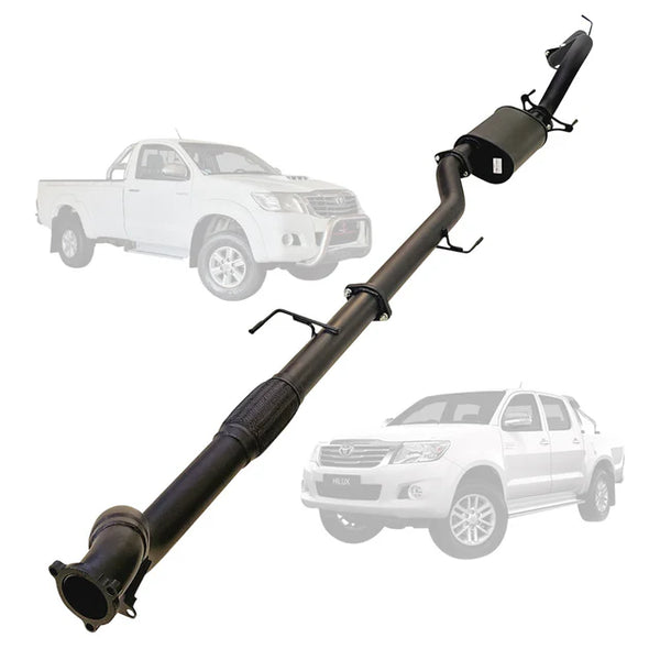 Toyota Hilux KUN16 / KUN26 3.0L 1KD-FTV MY05-15 3 Inch Turbo Back Exhaust - SpeedUpPerformance