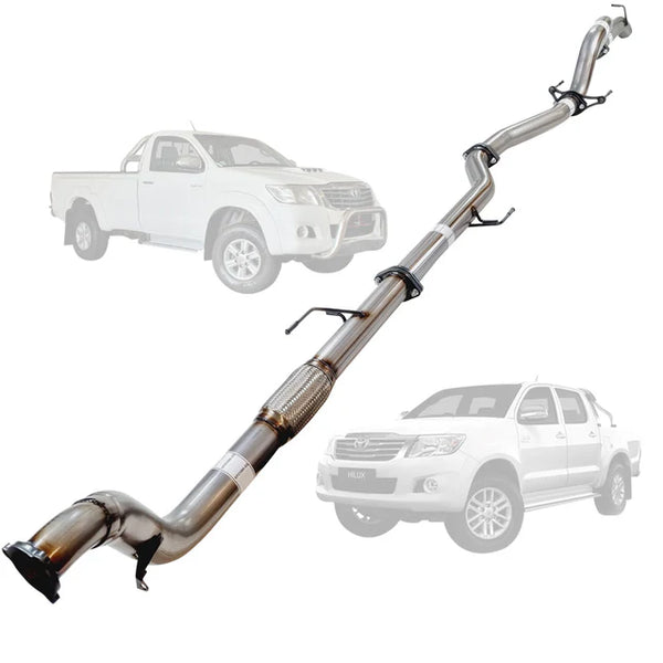 Toyota Hilux KUN16 / KUN26 3.0L 1KD-FTV MY05-15 3 Inch Turbo Back Exhaust - SpeedUpPerformance