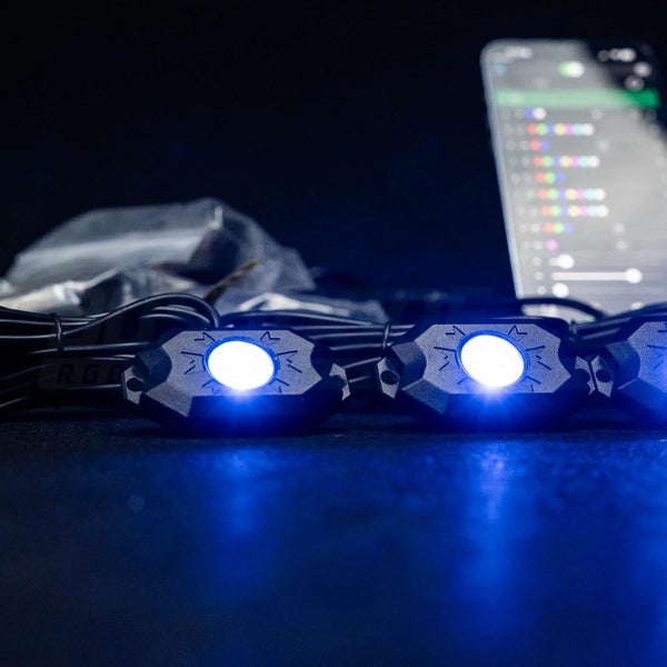 RGB Rock Lights - 4 Pack - Bushdoof